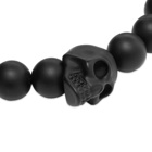 Alexander McQueen Men's Skull Ball Bracelet in Black