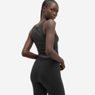 SKIMS Women's Cotton Rib Tank in Soot