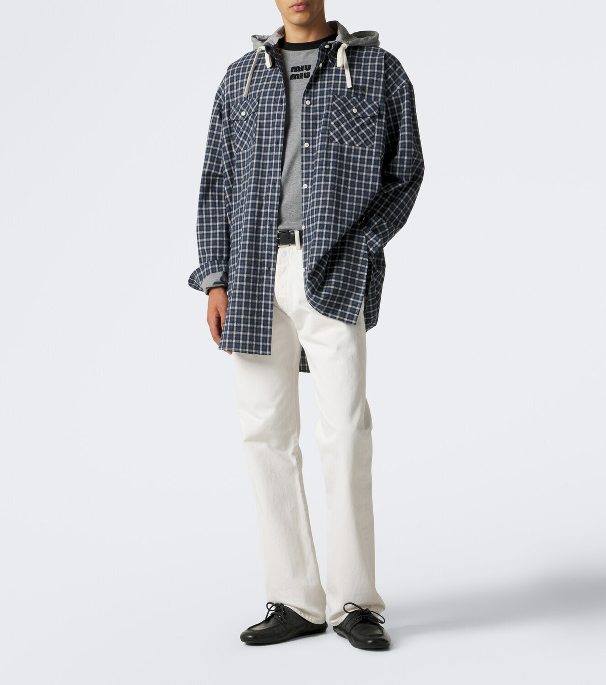 Miu Miu Checked cotton flannel overshirt