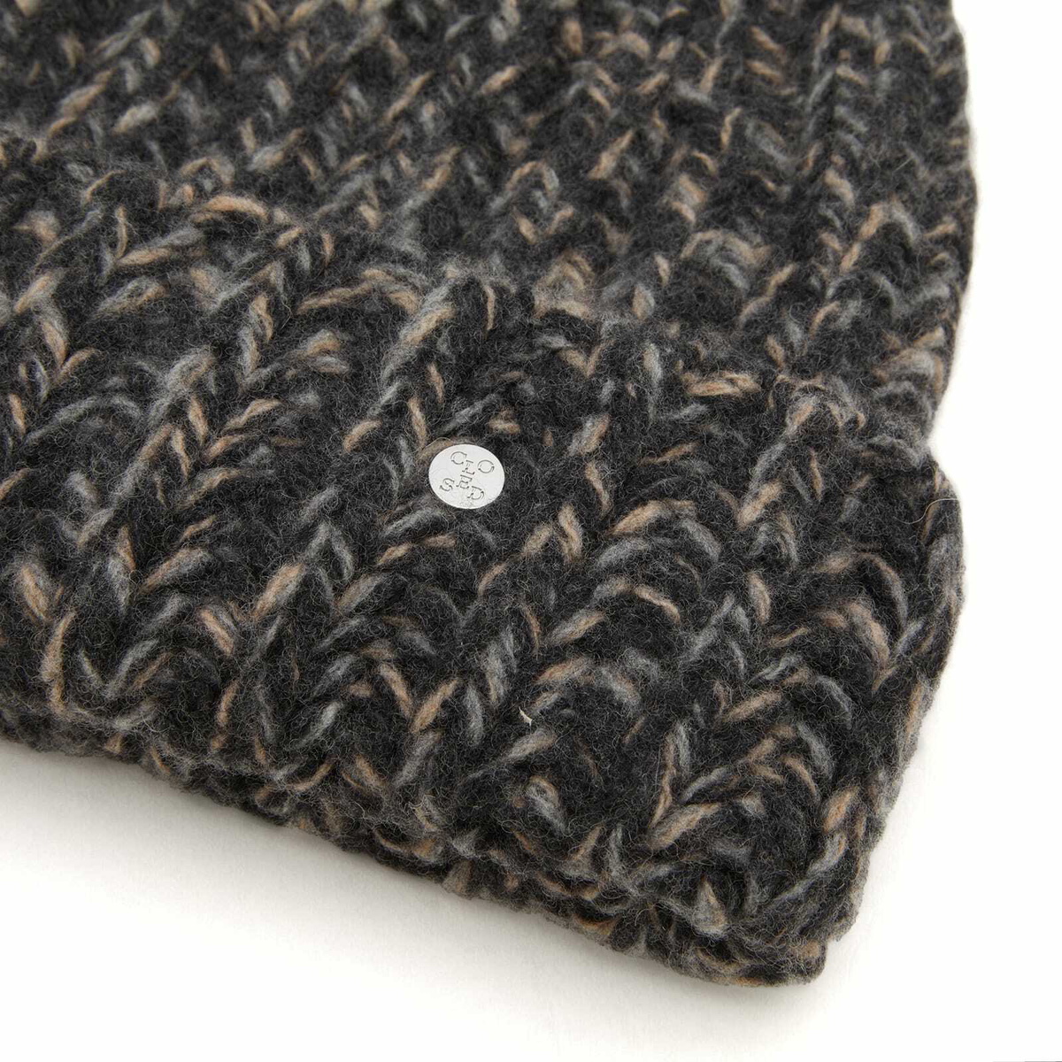 Closed Women's Knitted Hat in Dark Grey 