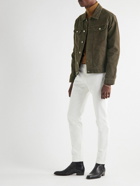 TOM FORD - Stretch-Cotton Moleskin Trucker Jacket - Brown