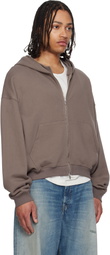 FFFPOSTALSERVICE Brown RH Zip Up Hoodie