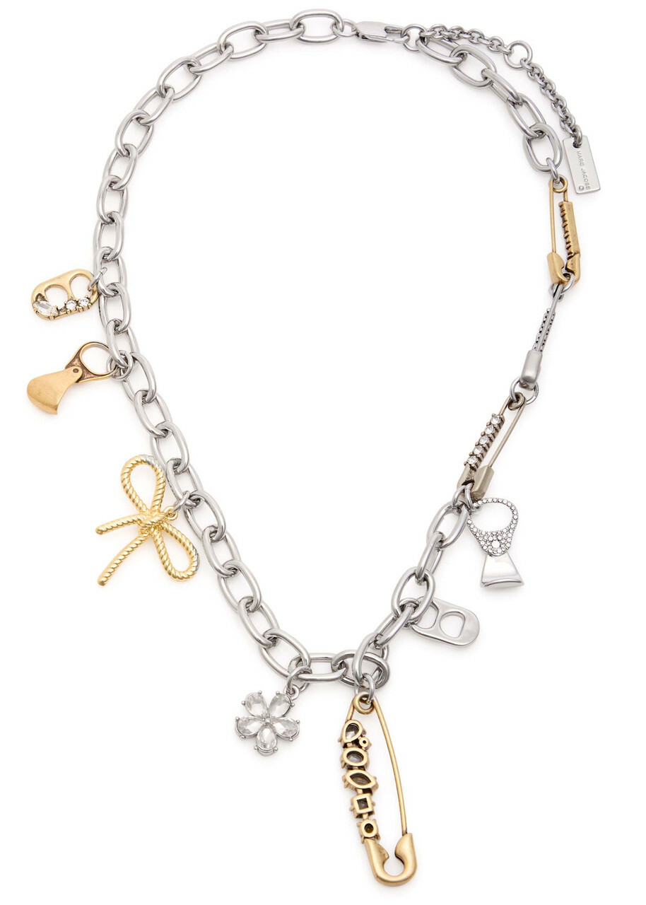 Marc Jacobs Grunge Glam Charm Necklace - Silver - One Size Marc Jacobs