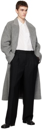 Solid Homme Black Pinched Seams Trousers