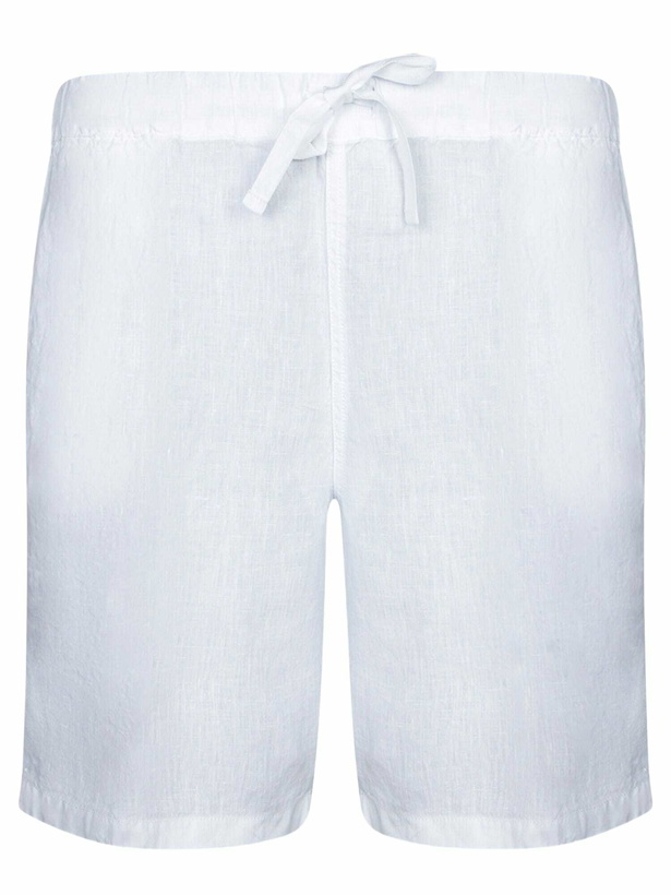 Photo: 120% Lino White Linen Bermuda Shorts