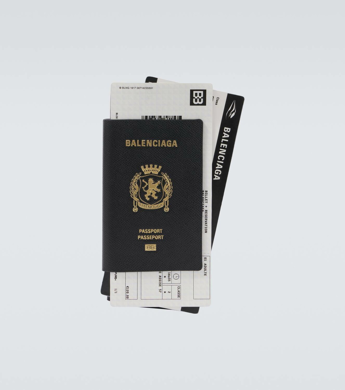 Balenciaga Passport 2 Tickets leather wallet Balenciaga