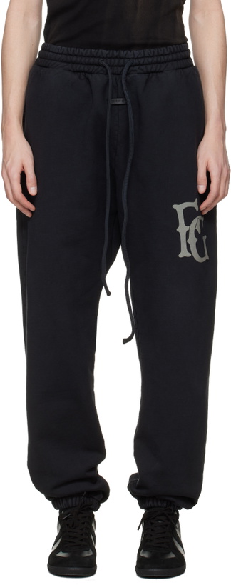 Photo: Fear of God Black FG Classic Sweatpants