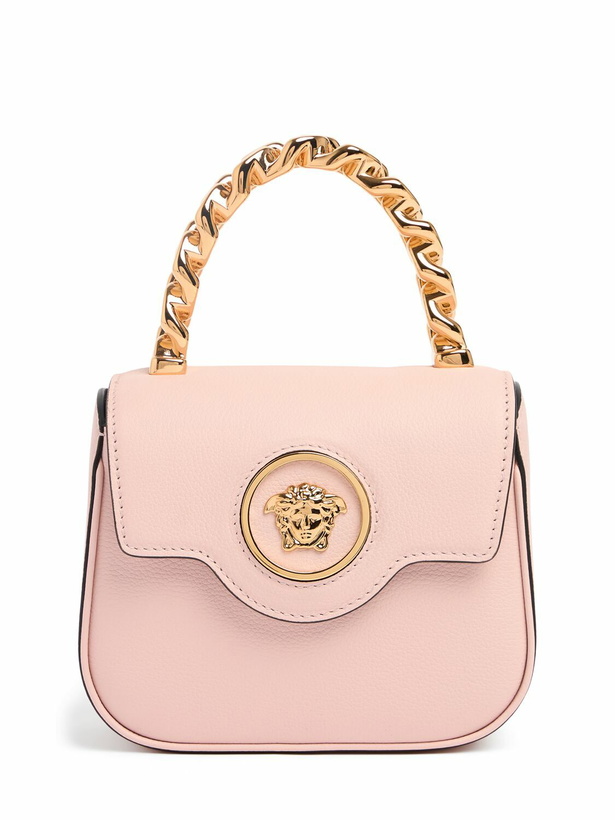 Photo: VERSACE Mini La Medusa Leather Top Handle Bag