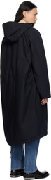 Jil Sander Navy Hooded Coat