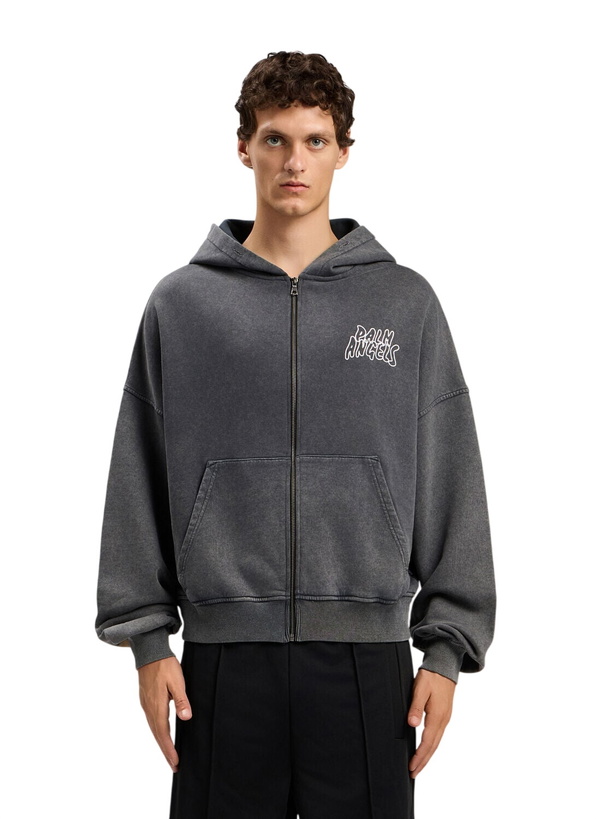 Photo: Palm Angels Palm Leaf Loose Zip Hoodie