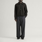 mfpen Men's Stripe Mail Jacket in Brown Melange Stripe