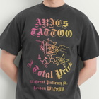 Aries Men's Faded Tattoo Shop T-Shirt in Black