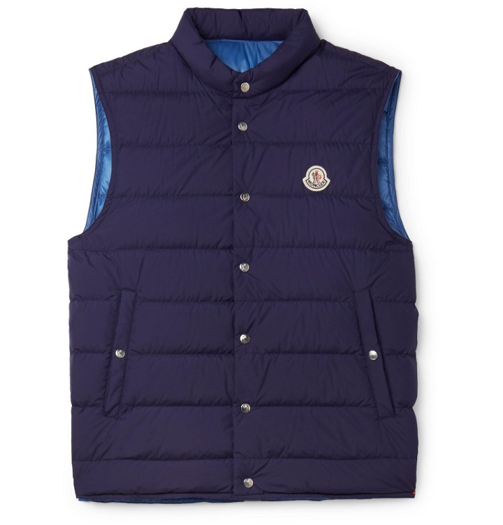 Photo: Moncler - Febe Slim-Fit Quilted Shell Down Gilet - Blue
