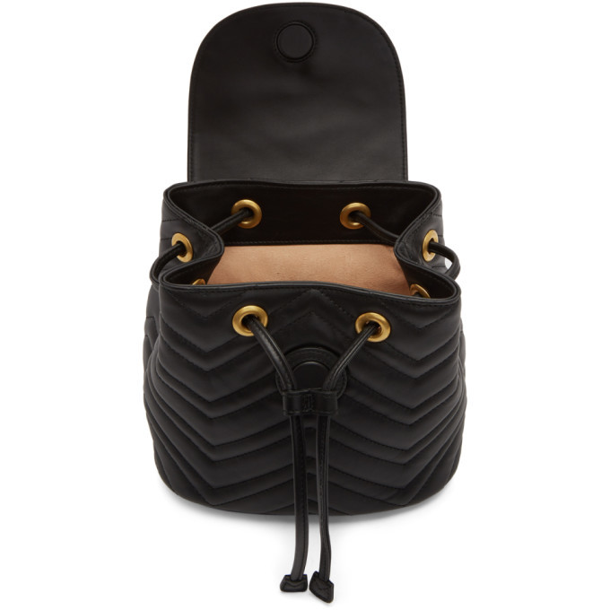 Black mini gg marmont hotsell 2.0 backpack