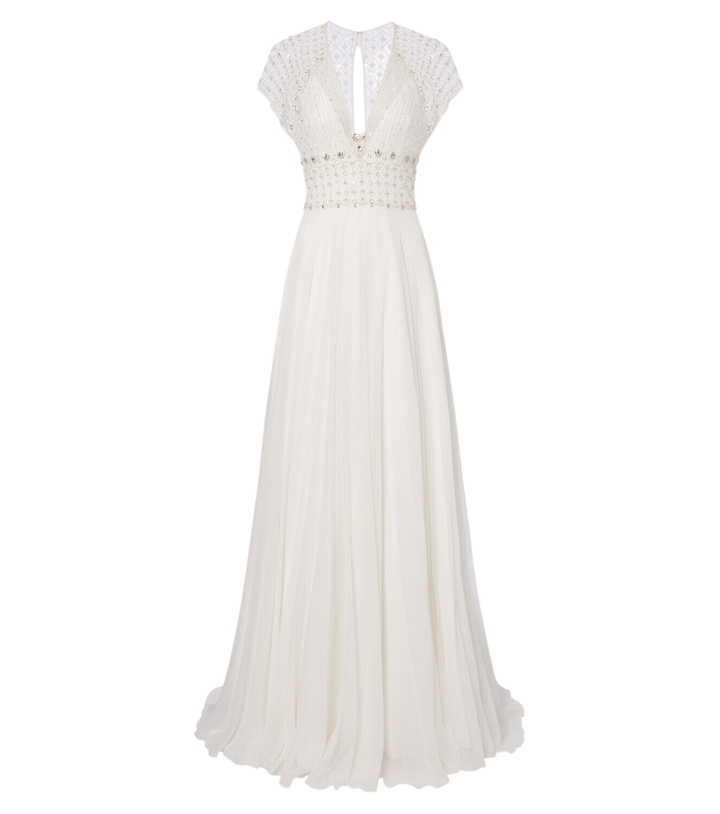 Photo: Jenny Packham Bridal Momento tulle and silk chiffon gown