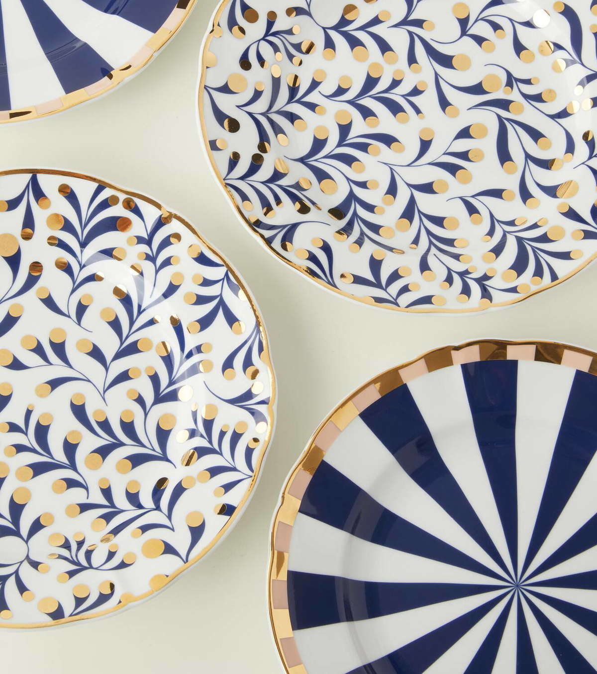 Bitossi Fortuna set of 4 dessert plates