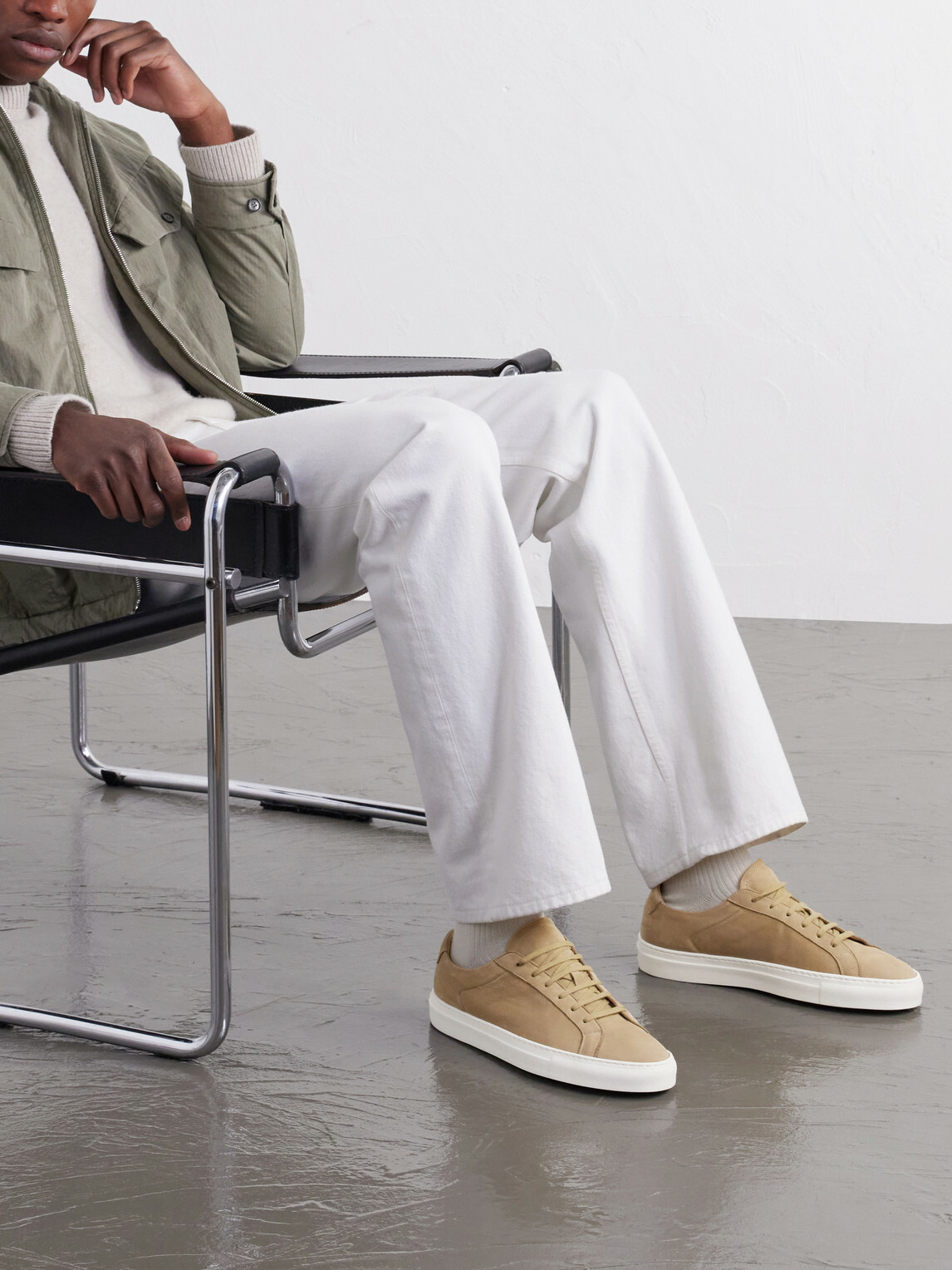 Common Projects - Achilles Nubuck Sneakers - Brown