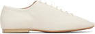 LEMAIRE Off-White Souris Flat Classic Derbys