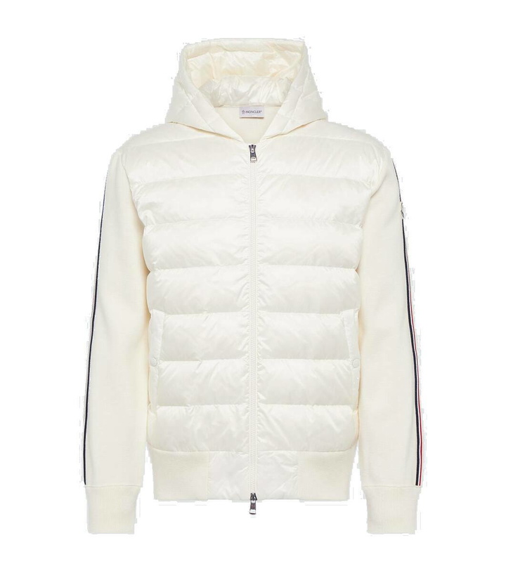 Photo: Moncler Striped padded hoodie