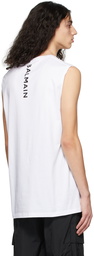 Balmain White Logo T-Shirt