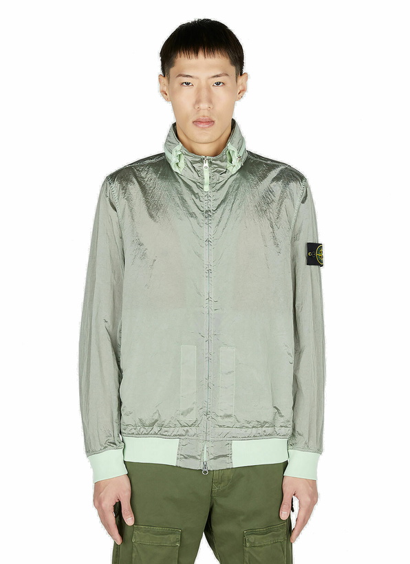 Photo: Stone Island - Contrast Trim Windbreaker Jacket in Green