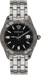 Versace Gunmetal Greca Time Watch