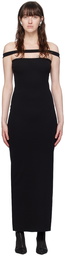 Courrèges Black Hyperbole Maxi Dress