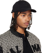 Balmain Black 'Balmain Signature' Cotton Cap