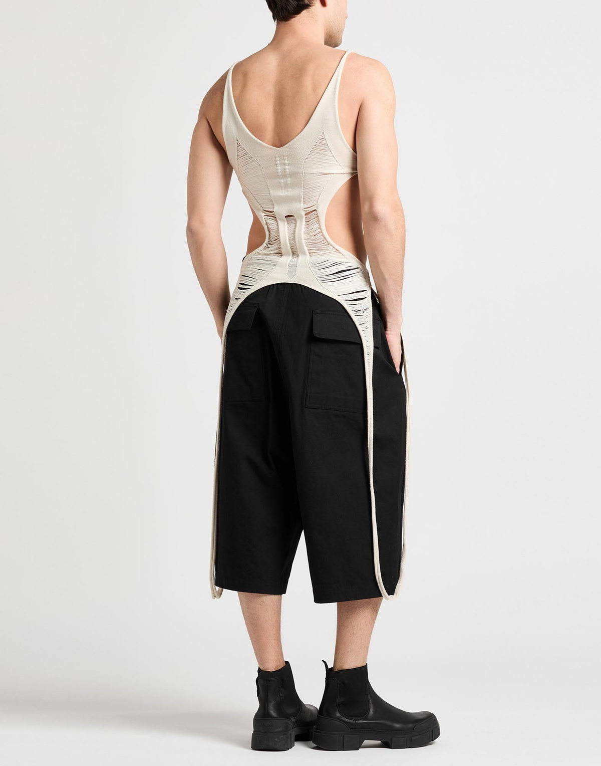 Rick Owens Mens Tank top Cream