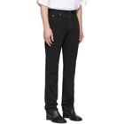 Maison Margiela Black Garment-Dyed Straight-Leg Jeans