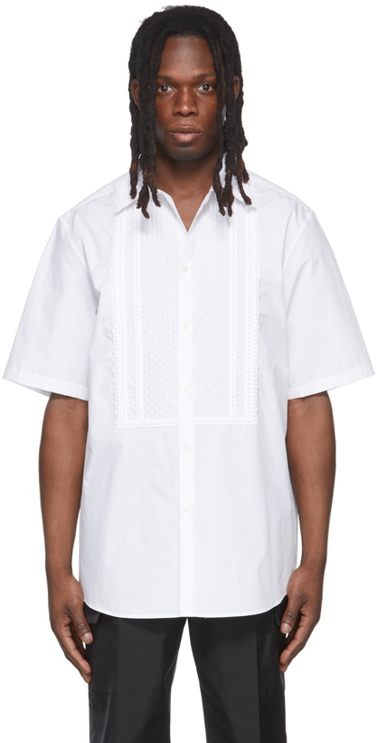 Photo: Valentino White Poplin Beaded Shirt