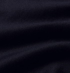 SSAM - Loopback Silk and Cotton-Blend Jersey Sweatshirt - Blue