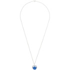 Sapir Bachar Silver and Blue Agate Necklace
