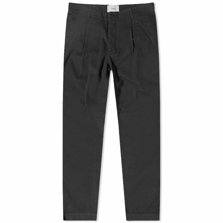 Photo: Folk Men's Assembly Pant in Brushed Soft Black