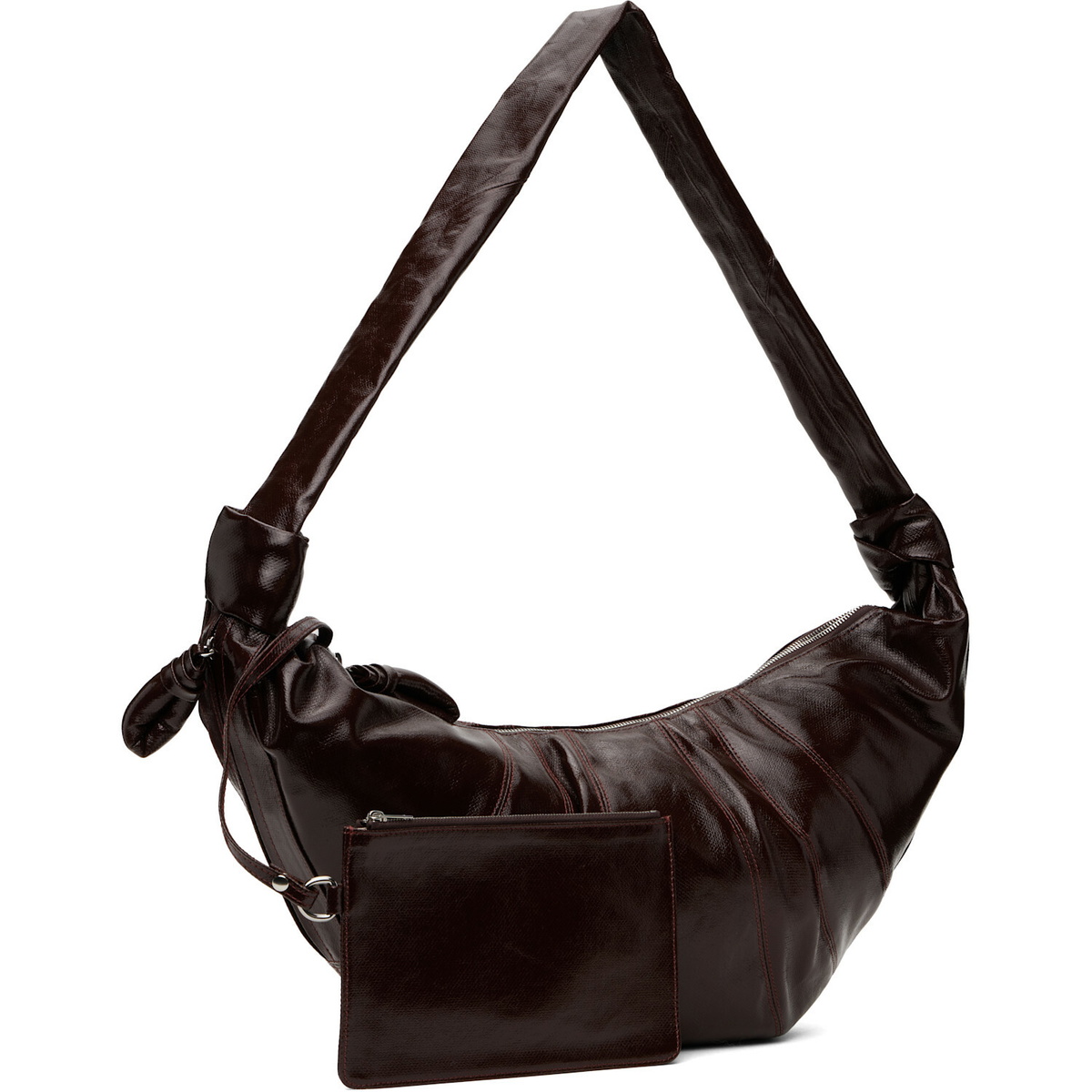 LEMAIRE Brown Large Croissant Bag