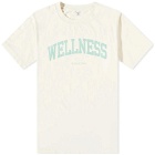 Sporty & Rich Men's Wellness Ivy T-Shirt in Cream/Jade