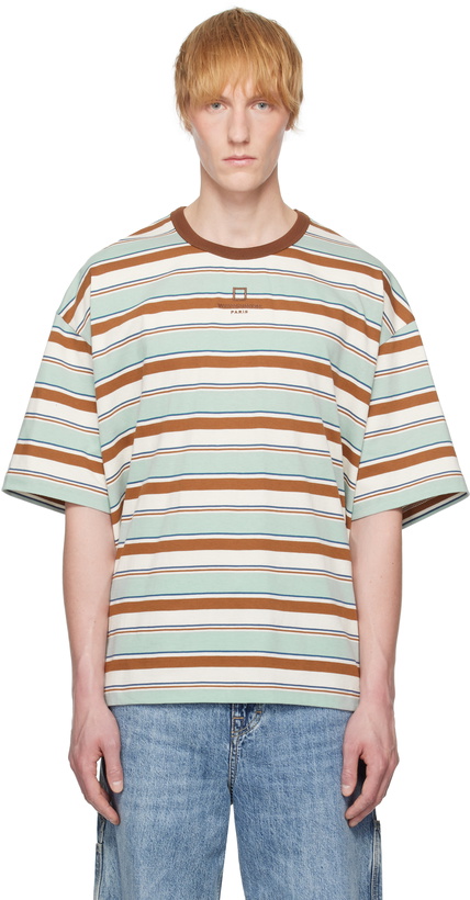 Photo: WOOYOUNGMI Multicolor Stripe T-shirt
