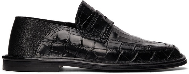 Photo: Loewe Black Slip-On Loafers