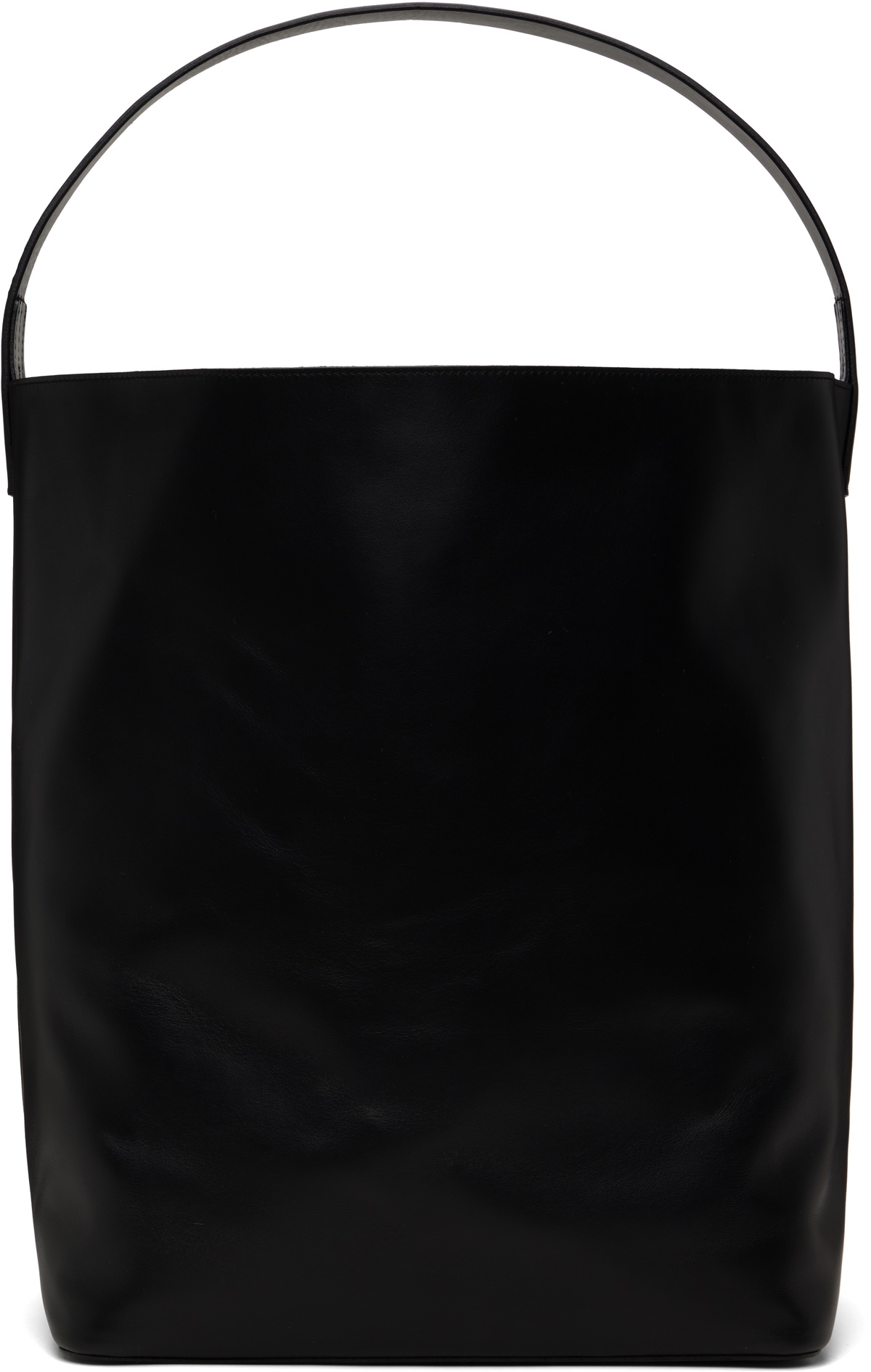AURALEE Black AETA Edition Leather Tote Auralee