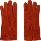 Gianvito Rossi Red Suede Gloves
