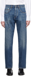 Lardini Blue Distressed Jeans