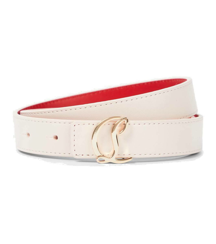 Photo: Christian Louboutin CL Logo leather belt