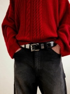 Enfants Riches Déprimés - Mechanic 3.5cm Studded Leather Belt - Black