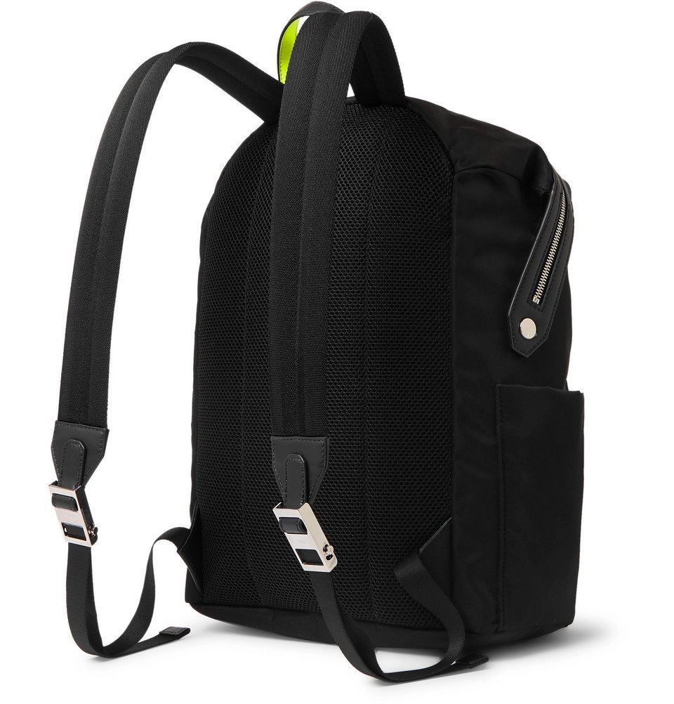 Fendi - Bag Bugs Nylon and Leather Backpack - Black Fendi