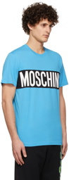 Moschino Blue Logo Panel T-Shirt