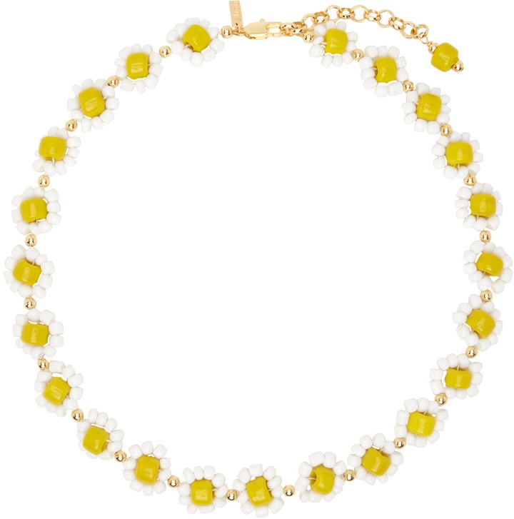 Photo: éliou SSENSE Exclusive White & Yellow Fran Necklace