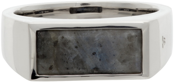 Photo: Tom Wood Silver & Black Larvikite Peaky Ring