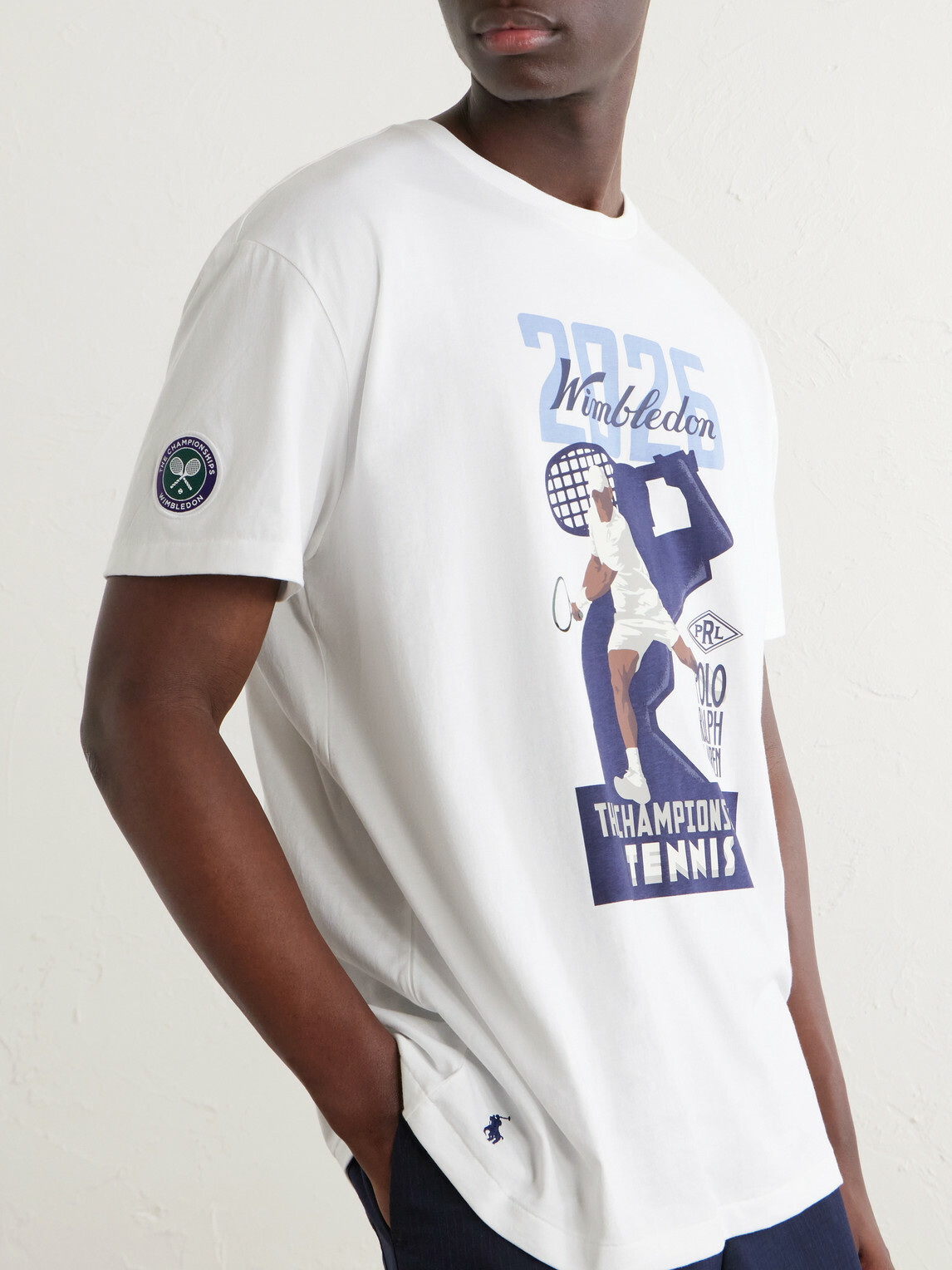 Polo Ralph Lauren - Wimbledon Printed Cotton-Jersey T-Shirt - White