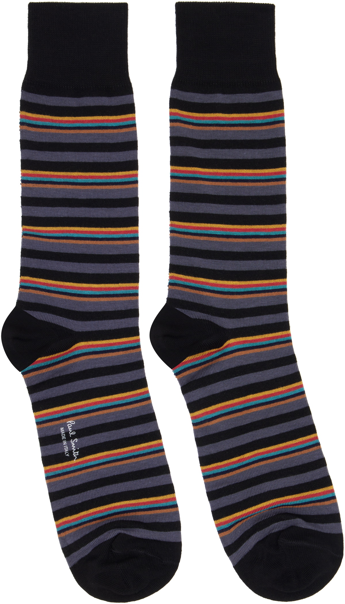 Paul Smith Three-Pack Multicolor Signature Socks