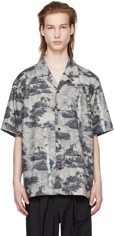 Photo: meanswhile Gray Side Slit Shirt